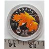 Image 1 : 2012 proof $20 maple leaf crystal raindrop fine silver