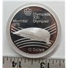 Image 1 : 1976 Montreal Olympics velodrome $10,  0.925 silver