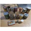 Image 1 : vintage tins - oil, coffee, etc.