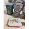 Image 3 : vintage tins - oil, coffee, etc.
