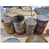 Image 5 : vintage tins - oil, coffee, etc.
