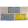 Image 2 : 3 vintage license plates
