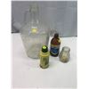 Image 1 : Old jug, beer bottle, glass mini jug and floral air deodrant(empty)