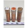 Image 1 : 3 Rolls of Canadian pennies - 1963, 1964 & 1966