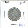 Image 1 : 1944 Canadian 25 cent silver coin