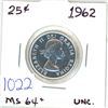Image 1 : 1962 Canadian 25 cent silver coin
