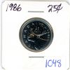 Image 1 : 1986 Canadian 25 cent coin