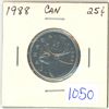 Image 1 : 1988 Canadian 25 cent coin