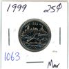 Image 1 : 1999 "March" Canadian 25 cent coin
