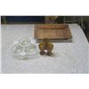 Image 1 : Candy Dish / Key Dish / 3 Small Glasses