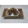Image 5 : Candy Dish / Key Dish / 3 Small Glasses