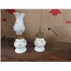 Image 2 : 5 X Oil Lantern - 2x Perfume Lamps / 2 x Brass Lamps / 1 Green Glass Lamp