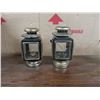 Image 3 : 5 X Oil Lantern - 2x Perfume Lamps / 2 x Brass Lamps / 1 Green Glass Lamp