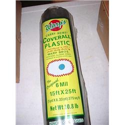 Coverall Plastic 6mil 15x25'