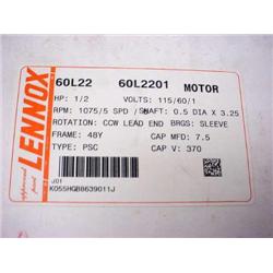 Lennox Motor 5spd 1/2hp 115v 1075