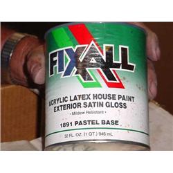 Fixall Acrylic Latex Pastel Blue House Paint