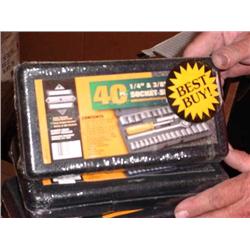 Socket Set 40pc 1/4 & 3/8