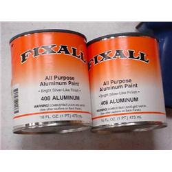 Fixall Aluminum Paint Pts/Flat Black