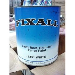 Fixall Roof-Barn-Fence  White Paint gal