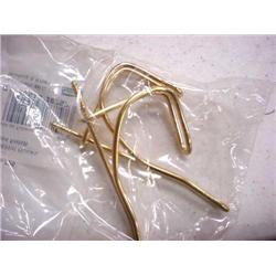 Wire Coat & Hat Hooks Brass