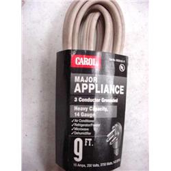 Appliance Cord 9ft 14ga