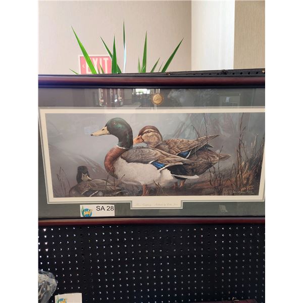 Two's Company Framed Signed Print by Lottie Jones