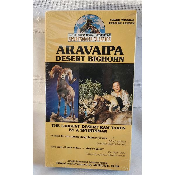 Aravaipa Desert Bighorn VHS - Largest Desert Ram Taken by a Sportsman