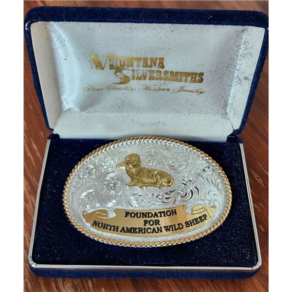 Belt Buckle - 1 Ram - Foundation for North American Wild Sheep - #80/250
