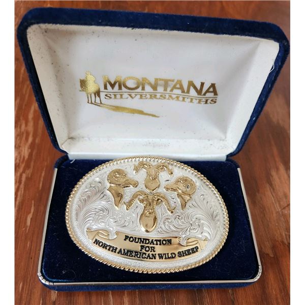 Belt Buckle - 4 Rams - Foundation for North American Wild Sheep - #76/250