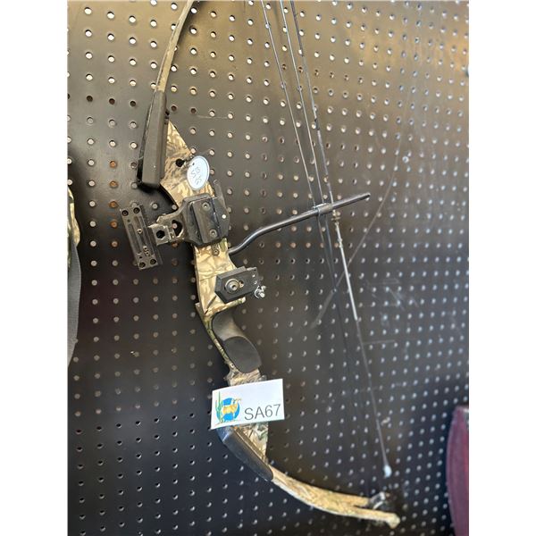PSE "Team Fitzgerald" LH Compound 29"/65#, Bow w/ Fibderoptic Sight, Rest, High Speed Wheels and Kis