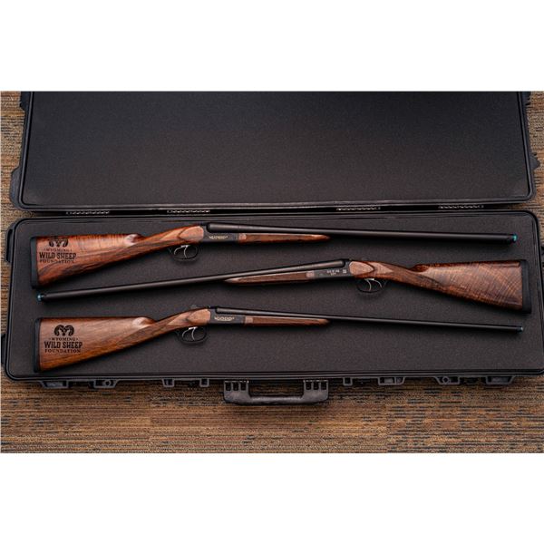 Weatherby Banquet Package  A set of 3 Weatherby Orion SXS shotguns.