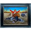 Image 1 : Hunter and Trophy Original Oil Painting commission by Larry Zach