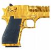 Image 2 : Desert Eagle 50AE MK XIX 6" Gold with Tiger Stripes