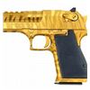 Image 3 : Desert Eagle 50AE MK XIX 6" Gold with Tiger Stripes