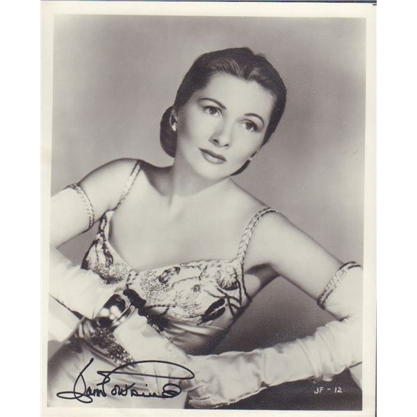 Joan Fontaine signed photo