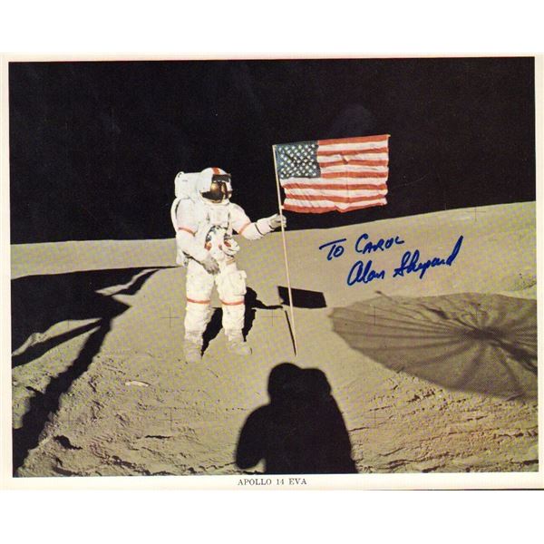 Alan Shepard signed photo