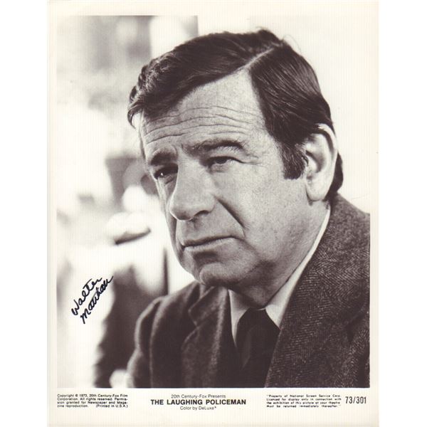 Walter Matthau signed photo