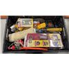 Image 2 : TRAY OF SHOP SUPPLIES - NEWDOOR MORTISS KIT, STUD FINDERS, ETC