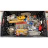 Image 3 : TRAY OF SHOP SUPPLIES - NEWDOOR MORTISS KIT, STUD FINDERS, ETC