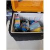 Image 2 : DURACELL PROMOTIONAL COOLER FULL OF CLEANING SUPPLIES, SPONGES ETC