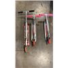Image 2 : 3 RAZOR SCOOTERS AND VALCO FOLDING BABY STROLLER