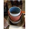 Image 4 : LOT OF PLANTERS AND GALVANIZED BIN