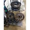 Image 1 : SET OF 5 DODGE RIMS 5 BOLT 15"
