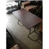 Image 4 : 2 FOLDING MARKET TABLES, STURDY, 4 FOOT LONG EACH X 2FT WIDE