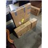 Image 1 : BLACK ELECTRIC SINGLE MOTOR FRAME WITH WHITE DESKTOP (2 BOX LOT)