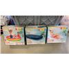 Image 1 : INTEX SUNSET GLOW POOL, POOL COVER AND INFLATABLE LOUNGER