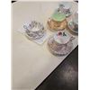 Image 2 : SET OF 6 TEACUPS AND SAUCERS:FOLEY, QUEEN ANNE, PARAGON, ROYAL ALBERT, CROWN CHINA AND M&M SUTHERLAN