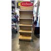 Image 1 : 5 TIER WOOD DISPLAY SHELF