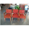 Image 1 : 3 VINTAGE ARM CHAIRS