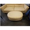 Image 2 : NATUZZI LEATHER SOFA  AND OTTOMAN, GREAT CONDITION, NO RIPS OR TEARS